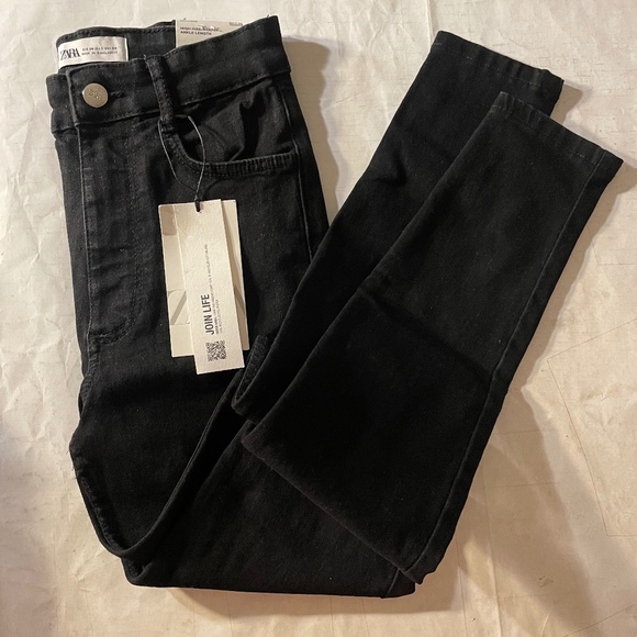 ZARA Super Elastic Hight Rise Shaper Ankle Length Jeans - Picture 1 of 9